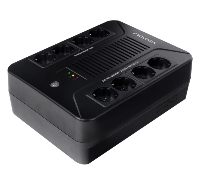 Пристрій безперебійного живлення Prologix 850VA 480W (PLP850VA8LED)