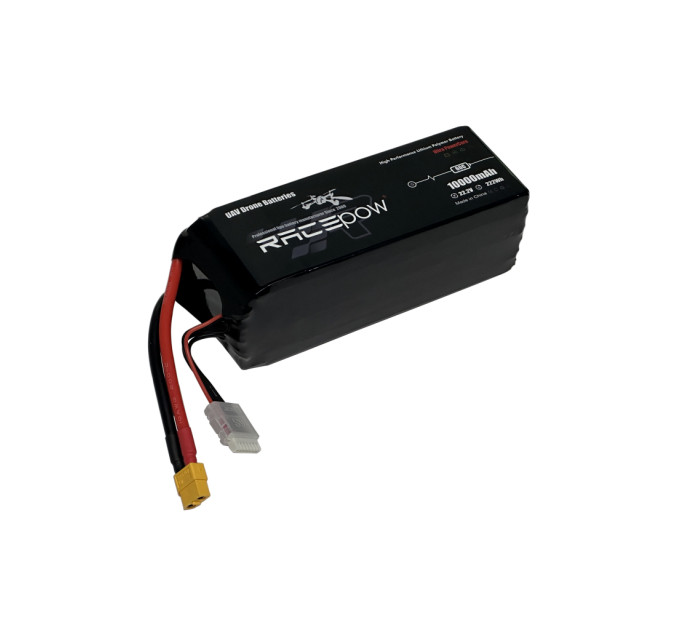 Акумулятор для дрона RacePow Lipo 6s 10000mAh 60C XT60 (10000mAh-6s-60C)