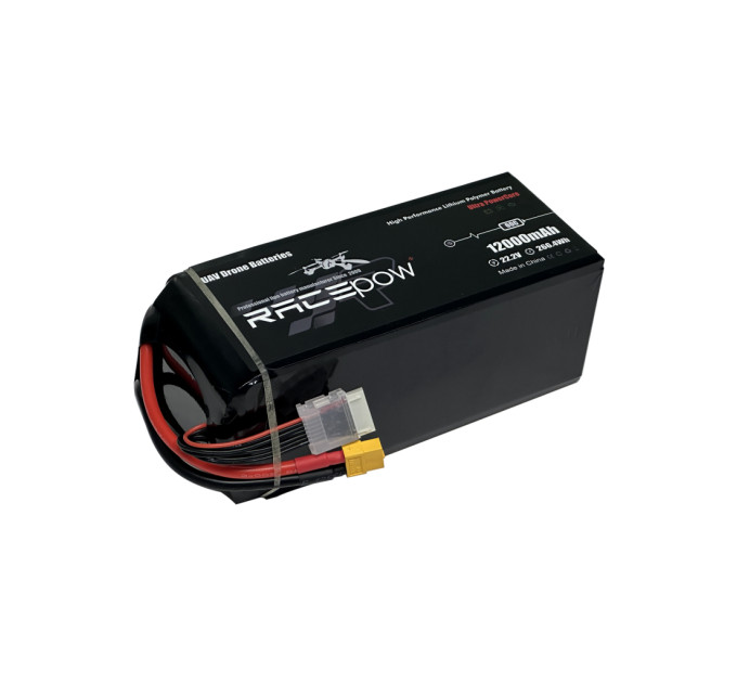 Акумуляторний блок RacePow Lipo 6s 12000mAh 60C XT60 (12000mAh-6s-60C)
