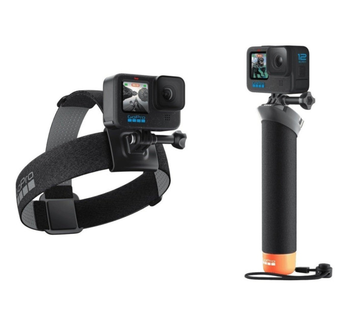 Екшн-камера GoPro HERO12 Black + Enduro + Head Strap + Handler Floating (CHDRB-121-RW)