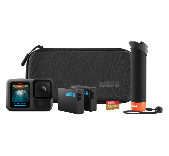 Екшн-камера GoPro HERO13 Black + Enduro + SD Card + Handler Floating (CHDRB-131-RW)
