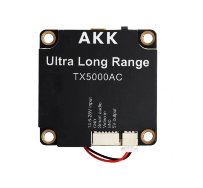Відеопередавач (VTX) AKK Ultra Long Range 5W 4.9G-6G 96CH (TX5000AC)