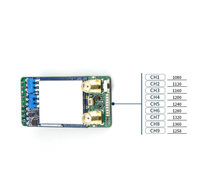 Відеоприймач (VRX) Skyzone 1.2GHz Diversity VRX Receiver (1.2GVRX)