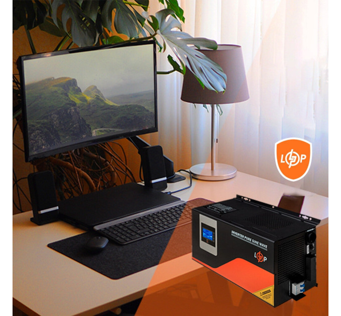 Пристрій безперебійного живлення LogicPower LPM- PSW-4500VA, 3000W, MPPT (30289)