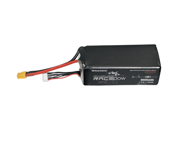 Акумуляторний блок RacePow 9000mAh 6S2P 22.8V 80C (9000mAh-6S2P-80C)