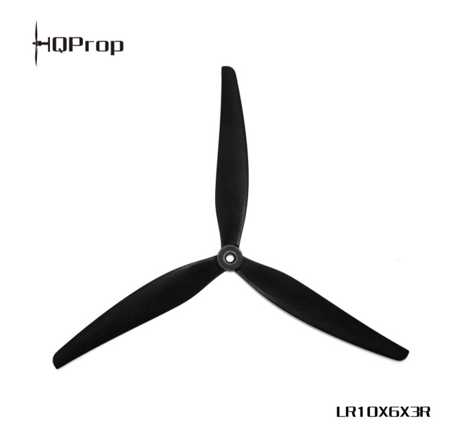 Пропелер для дрона HQProp 10x6x3 2CCW+2CW Black-Glass Fiber Reinforced Nylon (LR10X6X3B-GRN)