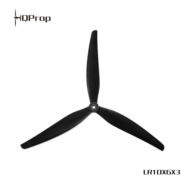 Пропелер для дрона HQProp 10x6x3 2CCW+2CW Black-Glass Fiber Reinforced Nylon (LR10X6X3B-GRN)