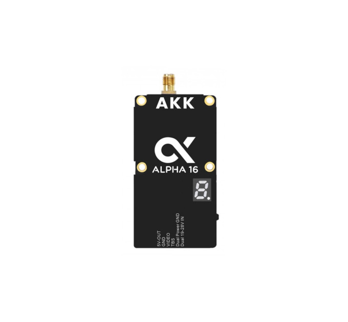 Відеопередавач (VTX) AKK Alpha 16W 4.9G-6G 96CH (A16)