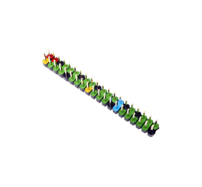 Додаткове обладнання для Мікро ПК Raspberry Pi Кольорово марковані GPIO-штифти для Raspberry Pi (GPIO Header) (102338)