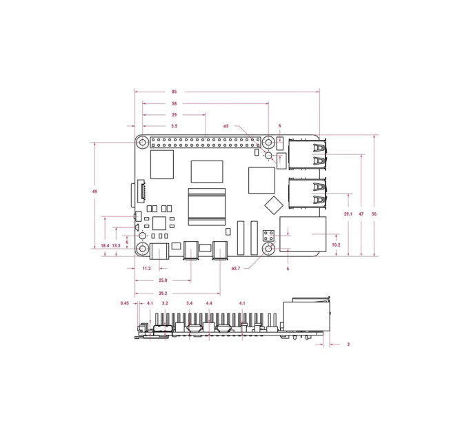 Додаткове обладнання до промислового ПК Raspberry Pi Плата Raspberry Pi 5, 2GB (RPI5-2GB)