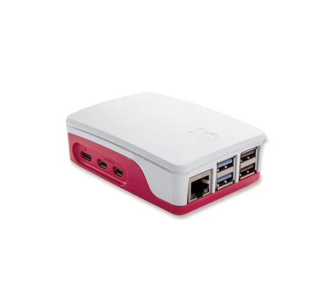 Корпус для Мікро ПК Raspberry Pi Корпус червоно-білий для Raspberry Pi 5 офіційний (SC1159)