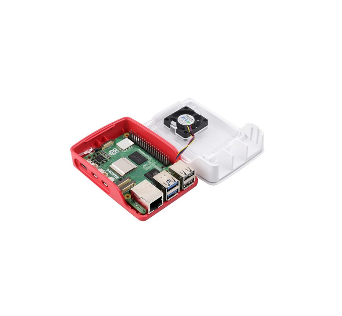 Корпус для Мікро ПК Raspberry Pi Корпус червоно-білий для Raspberry Pi 5 офіційний (SC1159)
