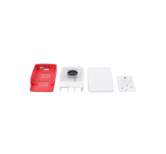 Корпус для Мікро ПК Raspberry Pi Корпус червоно-білий для Raspberry Pi 5 офіційний (SC1159)