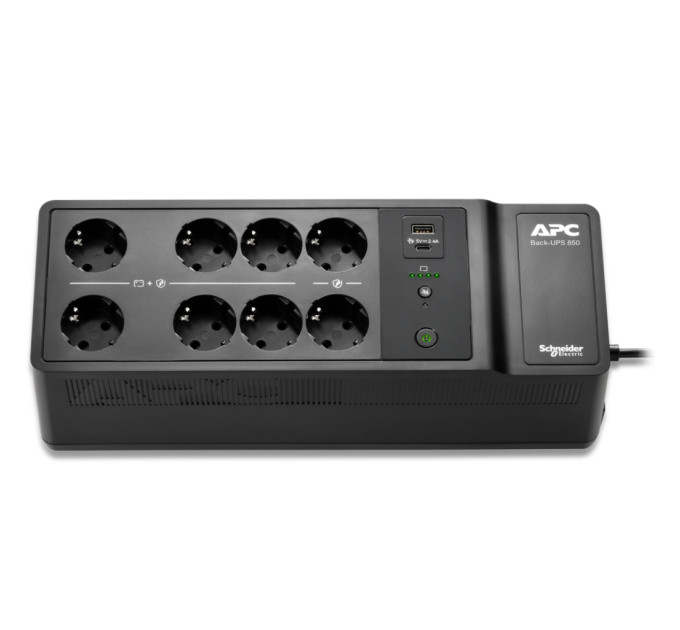 Пристрій безперебійного живлення APC Back-UPS 850VA, 520W (BE850G2-GR)