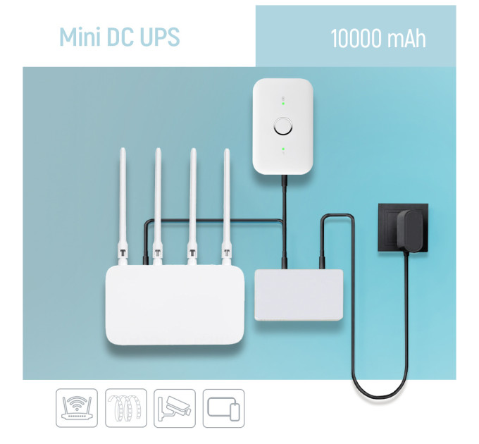 Пристрій безперебійного живлення ColorWay CW-PB100LI3WT 10000mAh 21W (CW-PB100LI3WT)