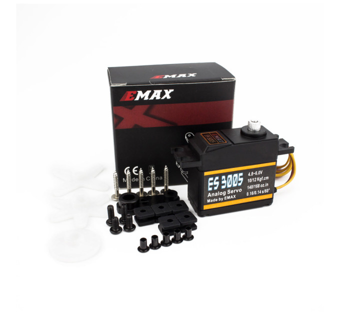 Сервопривід для дрона Emax ES3005 42g Metal Analog Servo for RC Airplane Waterproof (0102007001)