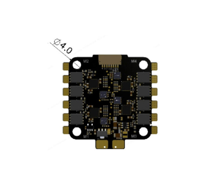 Політний стек Hobbyporter F405 + 55A ESC (F405BLS55A)