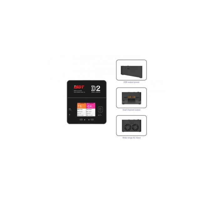 Зарядний пристрій для дрона iSDT D2 MK2 Battery Charger (D2MK2)