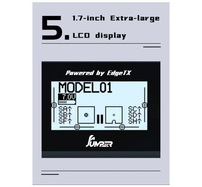 Пульт управління для дрона Jumper T12 MAXHALL ELRS2.4G (C10120)