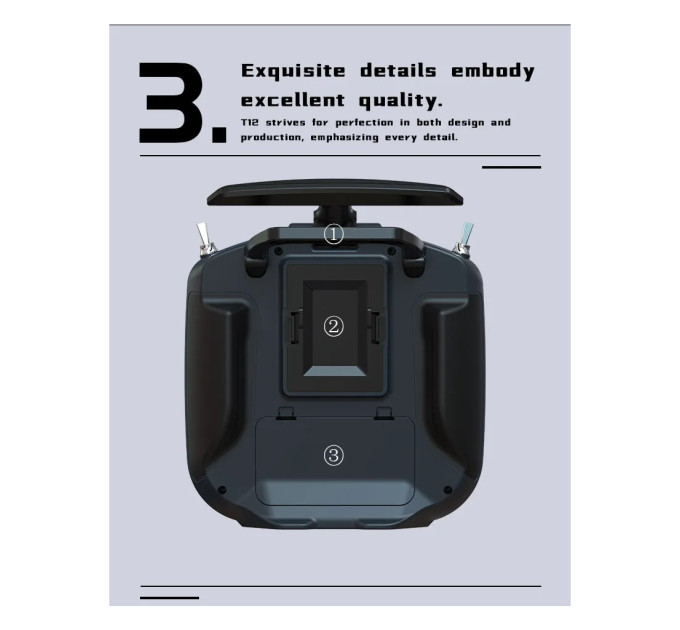 Пульт управління для дрона Jumper T12 MAXHALL ELRS2.4G (C10120)