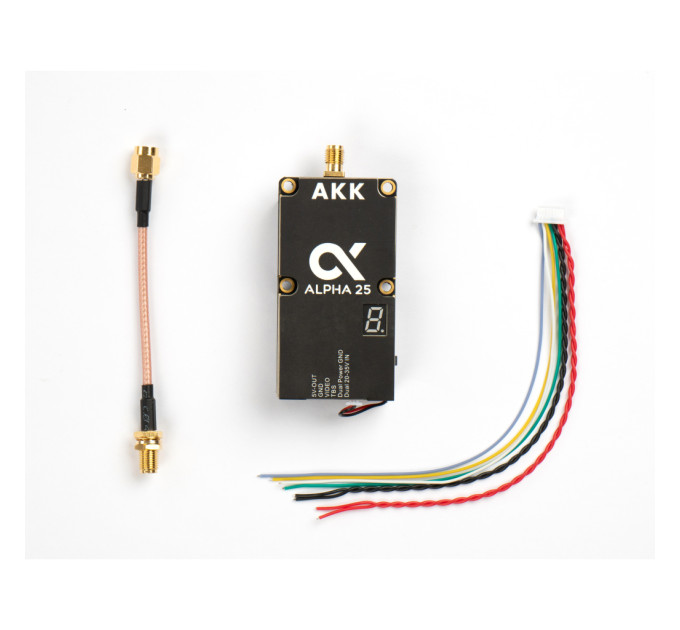 Відеопередавач (VTX) AKK Alpha 25W 4.9G-6G 96CH (A25)