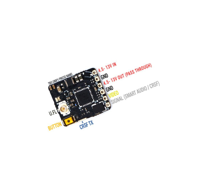 Відеопередавач (VTX) TBS Unify Nano custom 16CH 50mW упаковка 100шт (UNIFYNANOBOX)