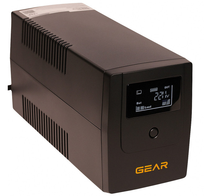 Пристрій безперебійного живлення GEAR GU-600PLCD