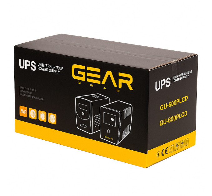 Пристрій безперебійного живлення GEAR GU-600PLCD