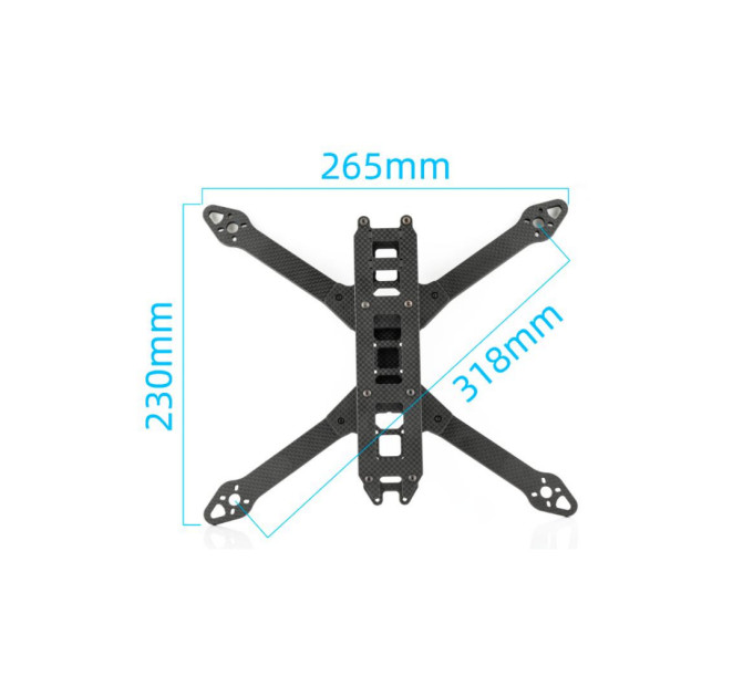 Рама для дрона Hobbyporter 7 дюймів, упаковка 65шт (HP9915.0340BOX)