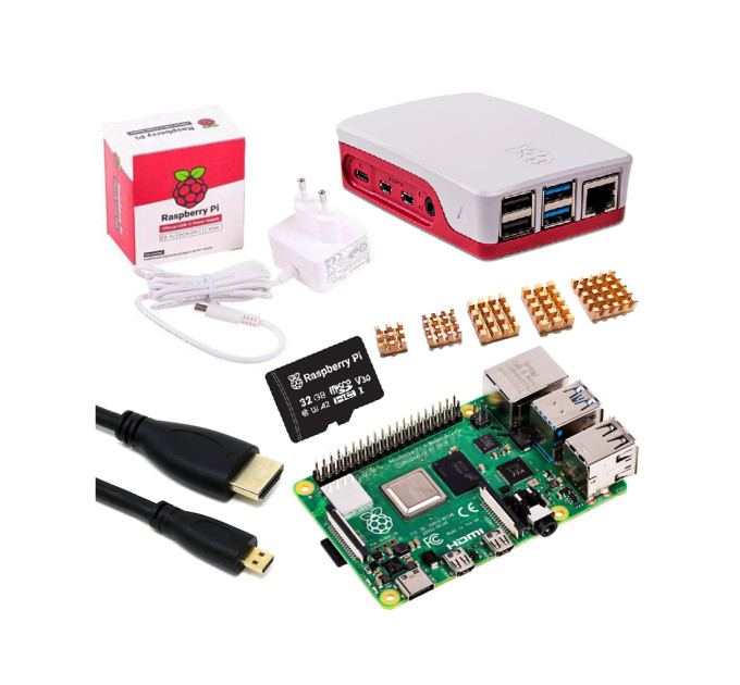 Мікро ПК Raspberry Pi 4 4Gb KIT (EU) (RPI4-KIT-4GB-EU)