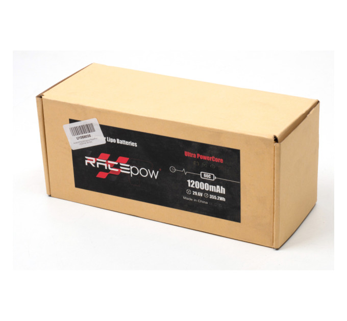 Акумуляторний блок RacePow 12000mAh 8S 60C (12000mAh-8S-60C)