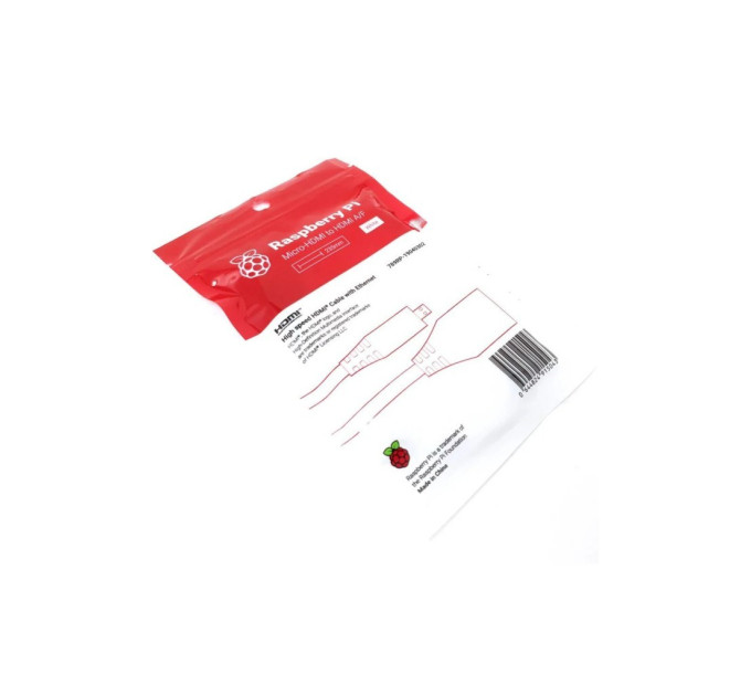 Додаткове обладнання для Мікро ПК Raspberry Pi Кабель-адаптер для Raspberry Pi Micro-HDMI to HDMI (SC0224)