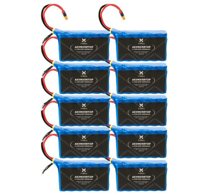Акумуляторний блок Vinga Li-Ion 6S2P 10000mAh коробка 10 шт (JHY Li-Ion 21700 5000mAh) (V6S2P-10PCS-10000MAH)