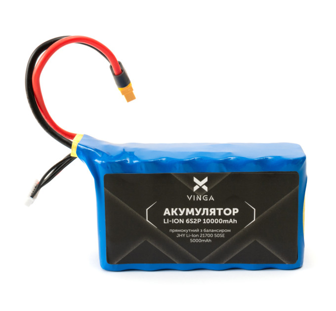 Акумуляторний блок Vinga Li-Ion 6S2P 10000mAh коробка 10 шт (JHY Li-Ion 21700 5000mAh) (V6S2P-10PCS-10000MAH)