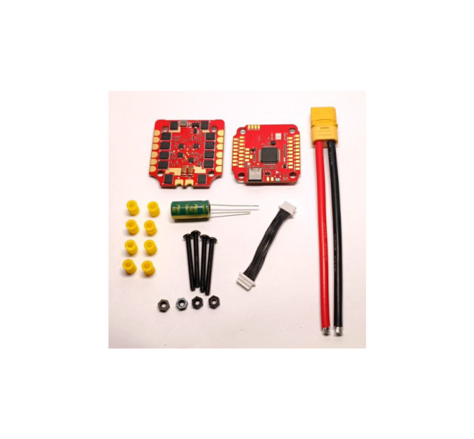 Політний стек FLYTEX Fuzia F405 V2 + ESC 55A 6S (WVST3REDYELLOWV2)