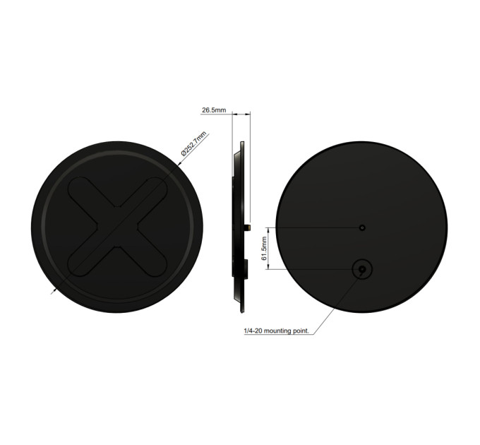 Антена для дрона TrueRC X-21 5.8GHz SMA RHCP (0608597256062-2)