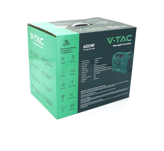 Зарядна станція V-TAC 600W, 576Wh (VT-606N)