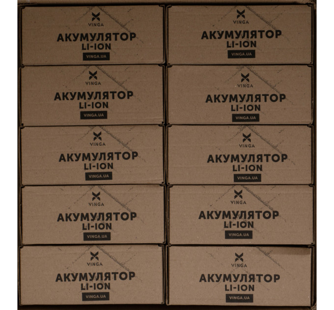 Акумуляторний блок Vinga Li-ion 6S3P 16500mAh коробка 10 шт. (JHY Li-Ion 21700 5500mAh) (V6S3P-10PCS-16500MAH)