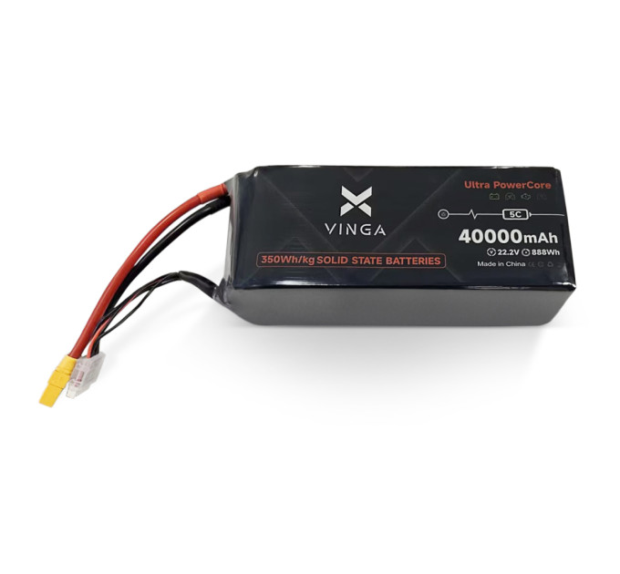 Акумуляторний блок Vinga 350Wh/kg 40Ah 6S 22.2V 5C XT90S (350WHKG-40Ah-6S-5C)
