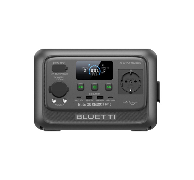 Зарядна станція BLUETTI Elite 30 V2, 600W, 288Wh (EL30V2)