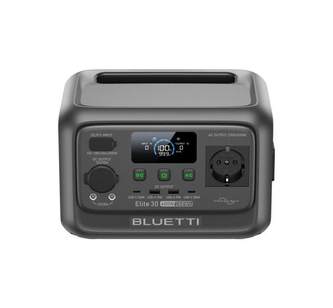 Зарядна станція BLUETTI Elite 30 V2, 600W, 288Wh (EL30V2)