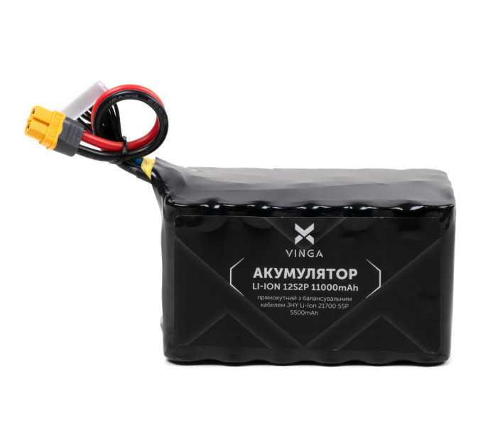 Акумуляторний блок Vinga Li-Ion 12S2P 11000mAh з балансувальним дротом (V12S2P-11000MAH)
