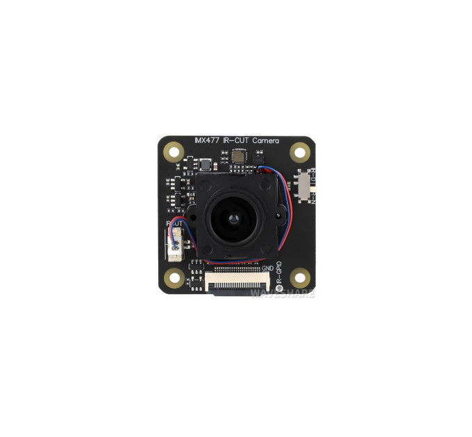 Камера FPV Waveshare IMX477 IR-CUT 12.3MP Camera (A) Applicable for Raspberry Pi (29574)