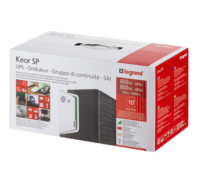 Пристрій безперебійного живлення Legrand Keor SP 600VA 360W (310180)