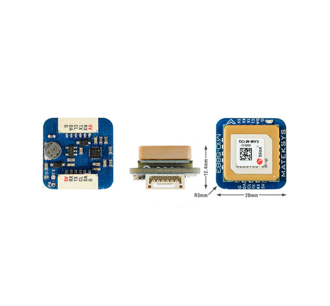 GPS модуль для дрона MATEK M10Q-5883 GNSS + Compass (M10Q5883)