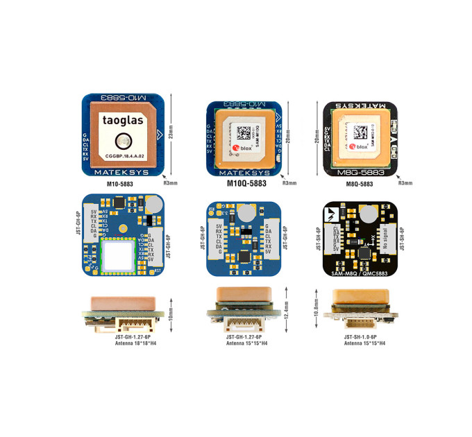 GPS модуль для дрона MATEK M10Q-5883 GNSS + Compass (M10Q5883)