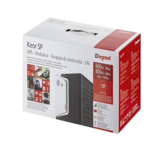 Пристрій безперебійного живлення Legrand Keor SP1500VA 900W IEC+GR (310190)