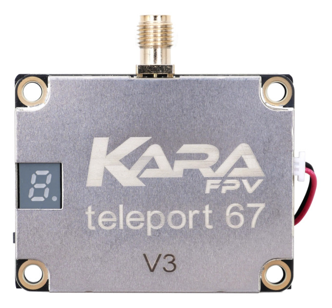 Відеопередавач (VTX) KaraFPV Teleport67 4W 6.1-7.2G V3 (TX6704IV3)