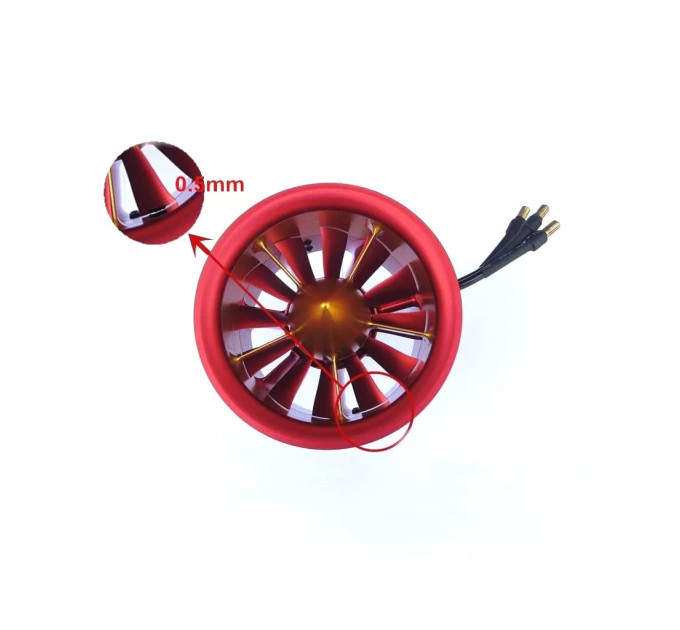 Двигун для дрона JP Hobby EDF Ducted Fan JP Hobby 70mm + 4-6S (7S*) Motor 2250Kv (CW) (JPH-CW)