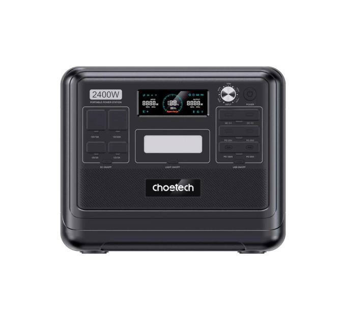 Зарядна станція Choetech BS008-BQB 2400W 2048Wh (BS008-BQB)